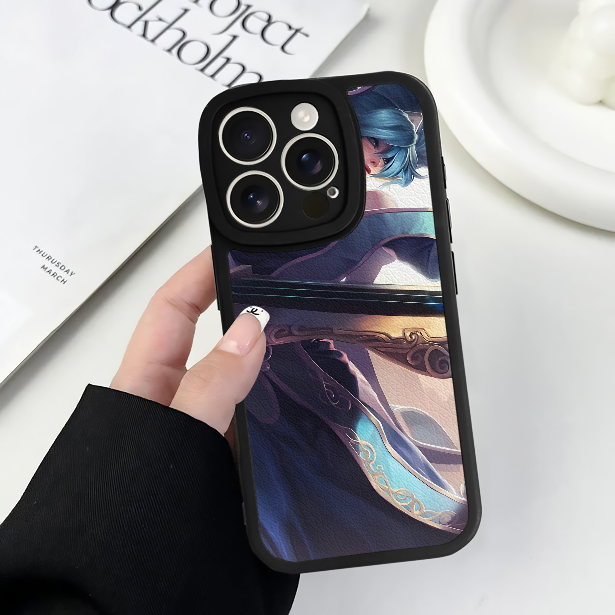 リーグ・オブ・レジェンド League of Legends LOL 【iPhone 16シリーズ対応】シリコンスマホケース（レザー調） 材質：シリコン